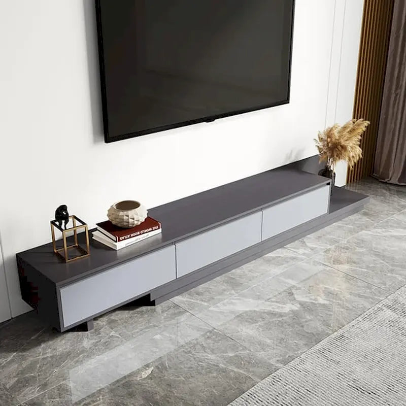 Meuble TV moderne extensible de 300 cm avec 3 tiroirs