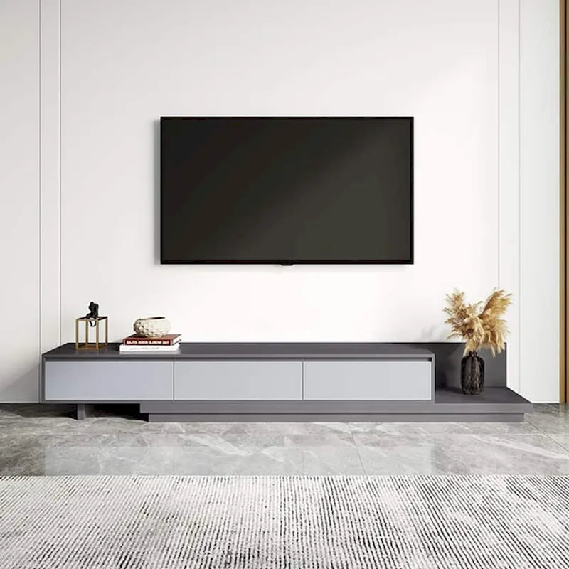Meuble TV moderne extensible de 300 cm avec 3 tiroirs