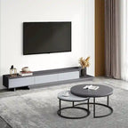 Meuble TV moderne extensible de 300 cm avec 3 tiroirs