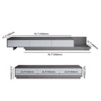 Meuble TV moderne extensible de 300 cm avec 3 tiroirs