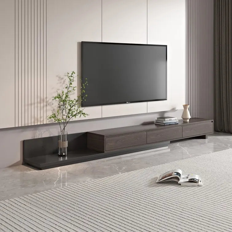 Meuble TV moderne extensible de 300 cm avec 3 tiroirs