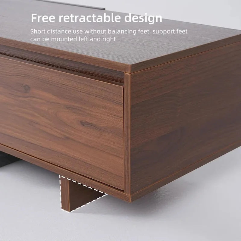 Meuble TV moderne extensible de 300 cm avec 3 tiroirs