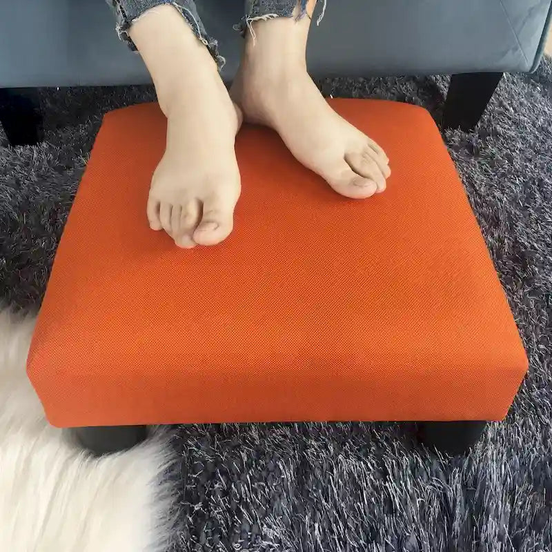 Repose-pieds ottoman en tissu rembourré