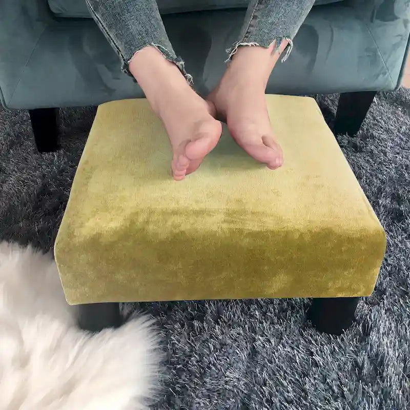 Repose-pieds ottoman en tissu rembourré