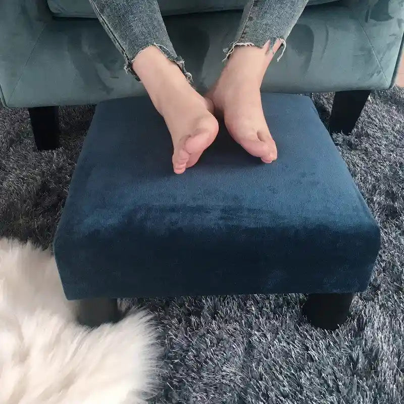 Repose-pieds ottoman en tissu rembourré