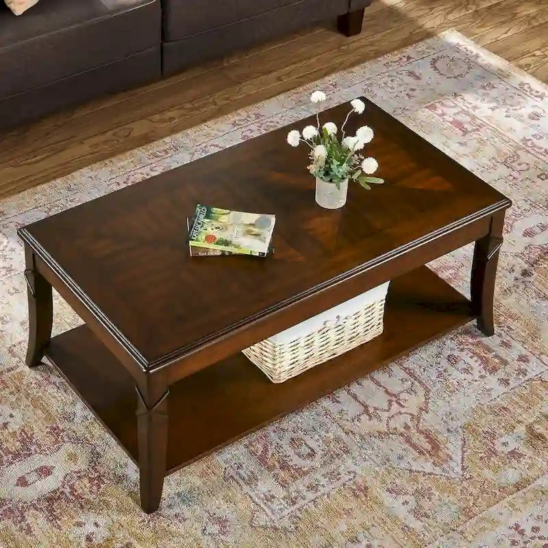 Table basse en bois massif