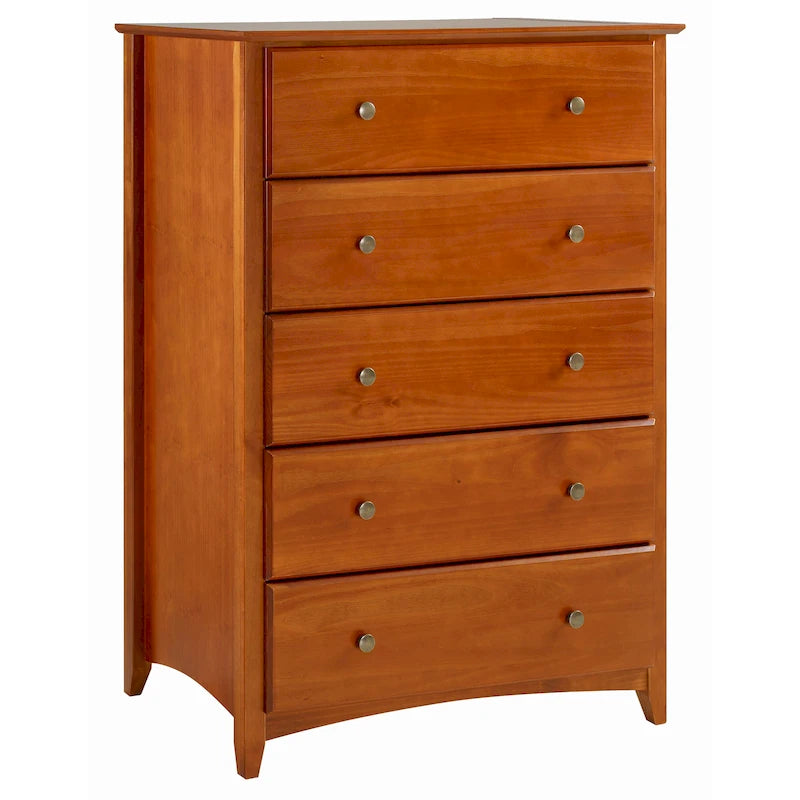 Commode 5 tiroirs de style Shaker