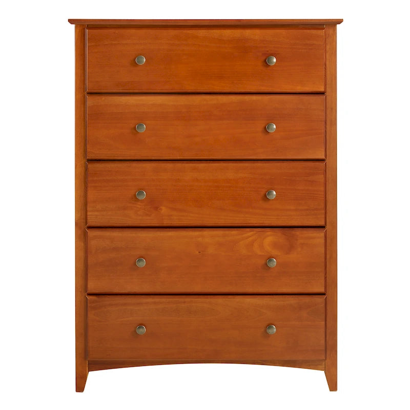 Commode 5 tiroirs de style Shaker