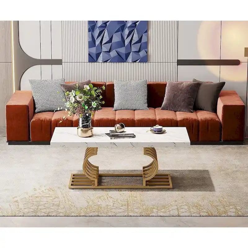 Table basse de 47 pouces pour le salon