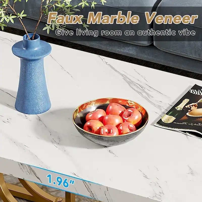 47 Inch Coffee Table for Living Room