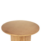 Table basse ronde en bois sur pied