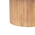 Table basse ronde en bois sur pied