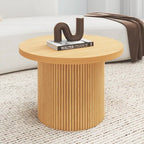 Table basse ronde en bois sur pied