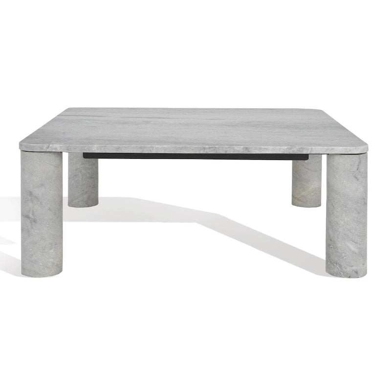 Table basse carrée en marbre - 35L x 35P x 13H po.