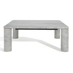 Table basse carrée en marbre - 35L x 35P x 13H po.