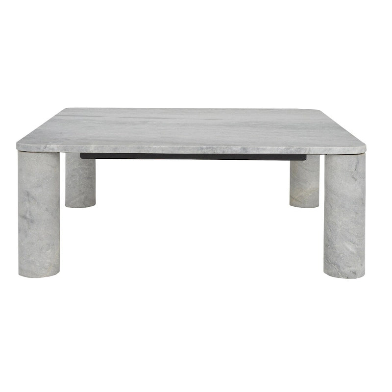 Table basse carrée en marbre - 35L x 35P x 13H po.