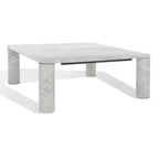 Table basse carrée en marbre - 35L x 35P x 13H po.