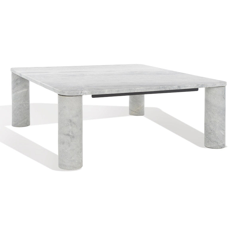 Table basse carrée en marbre - 35L x 35P x 13H po.