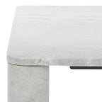 Table basse carrée en marbre - 35L x 35P x 13H po.