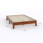 12-Inch Deluxe Wood Full-Size Platform Bed