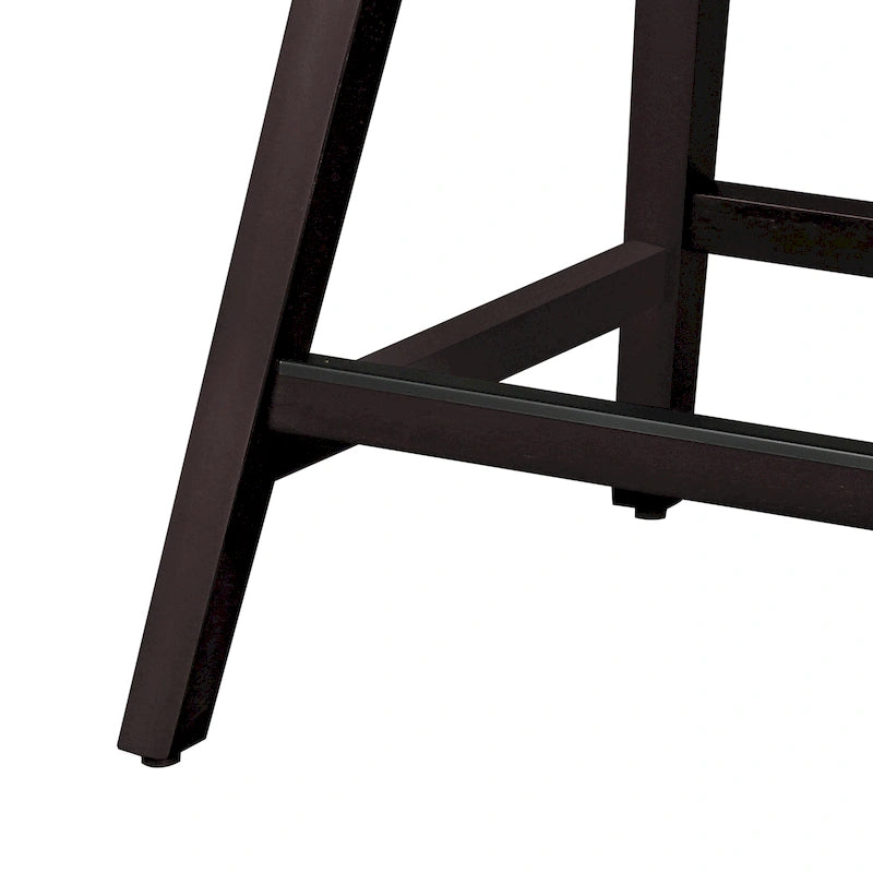 Tabouret de bar pivotant à hauteur de comptoir, 26 po, en bois, avec revêtement en tissu