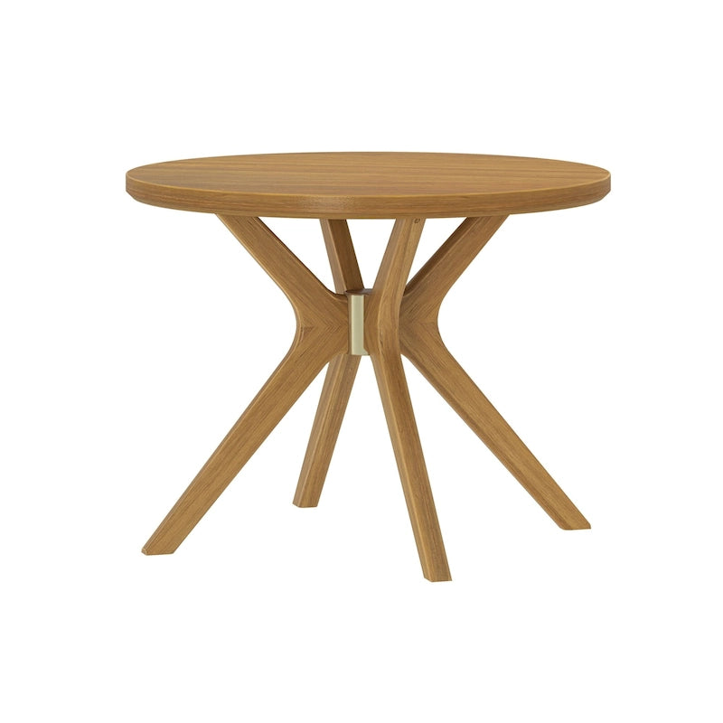Table à manger ronde à pieds croisés - 38 po.