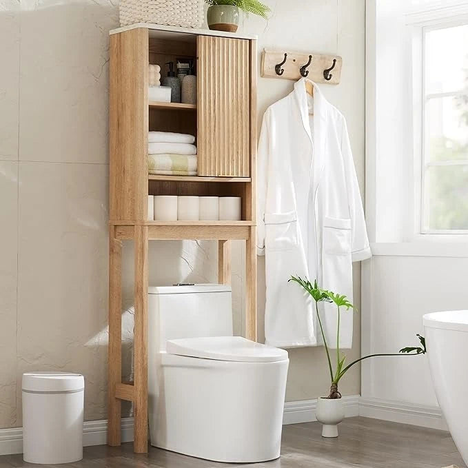 68 in. Tall Modern Over The Toilet Storage Cabinet