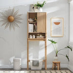 68 in. Tall Modern Over The Toilet Storage Cabinet