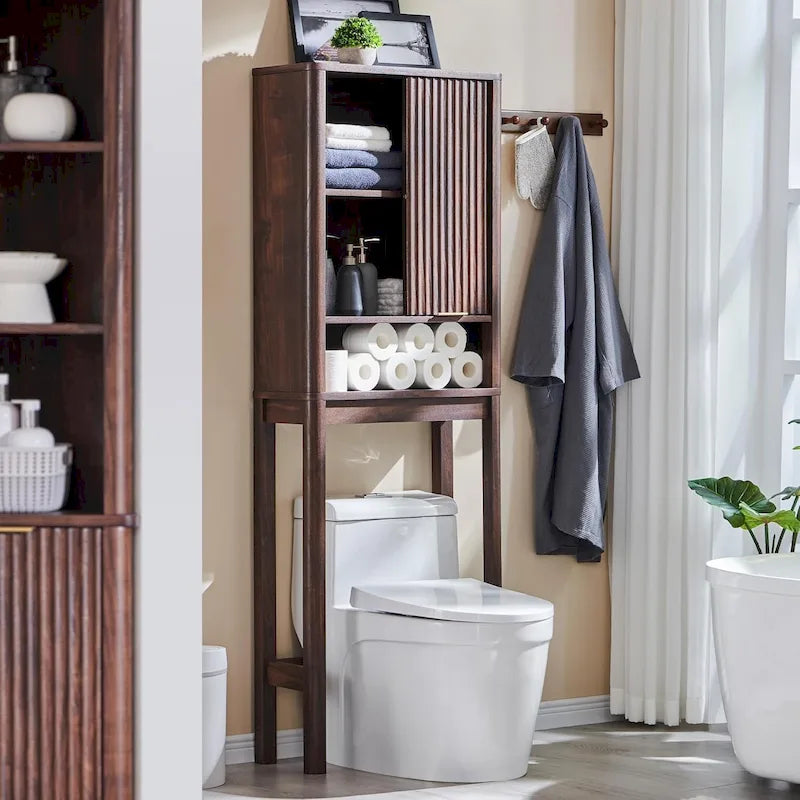 68 in. Tall Modern Over The Toilet Storage Cabinet