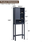 68 in. Tall Modern Over The Toilet Storage Cabinet