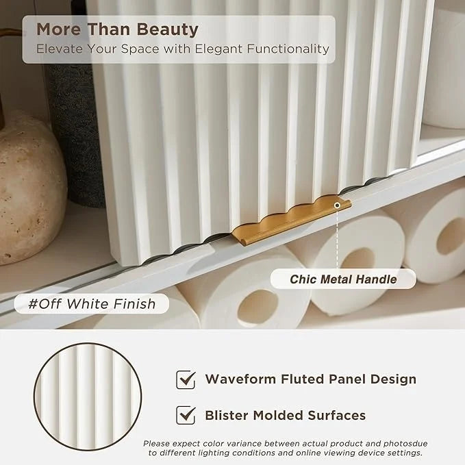 68 in. Tall Modern Over The Toilet Storage Cabinet