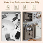 Meuble bas de rangement de salle de bain de style fermette