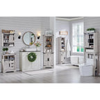 Meuble bas de rangement de salle de bain de style fermette