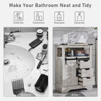 Meuble bas de rangement de salle de bain de style fermette