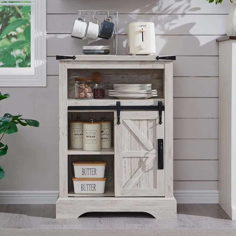 Meuble bas de rangement de salle de bain de style fermette