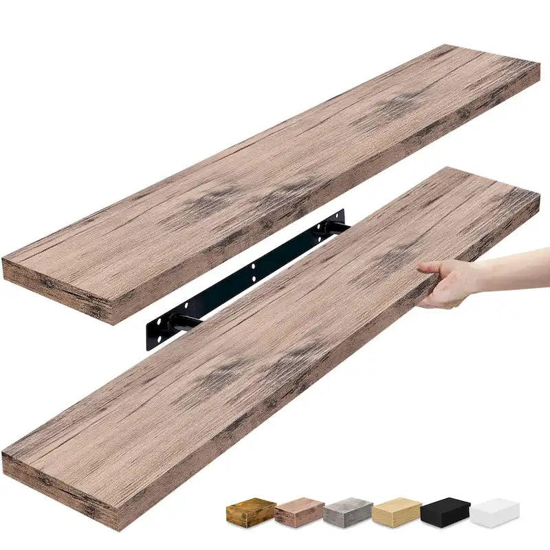 Étagères murales flottantes - 35L x 9W x 1.5H po.