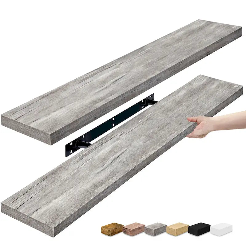 Étagères murales flottantes - 35L x 9W x 1.5H po.